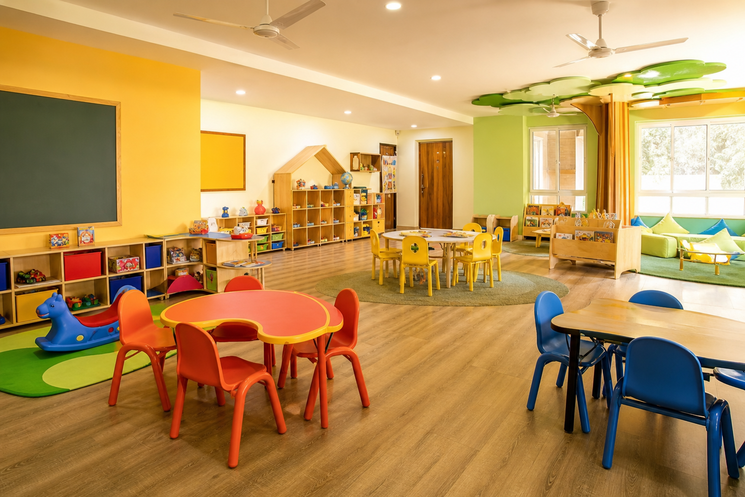 Bright classroom at Little Steps Preschool Chennai