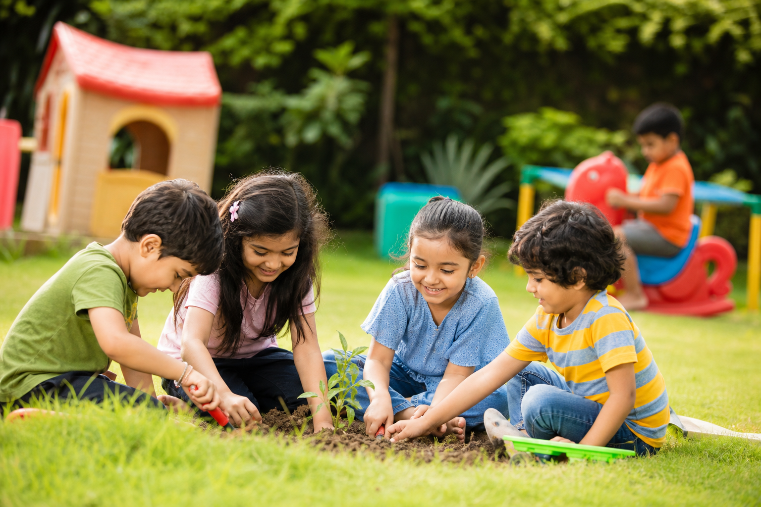 Garden play area at Little Steps