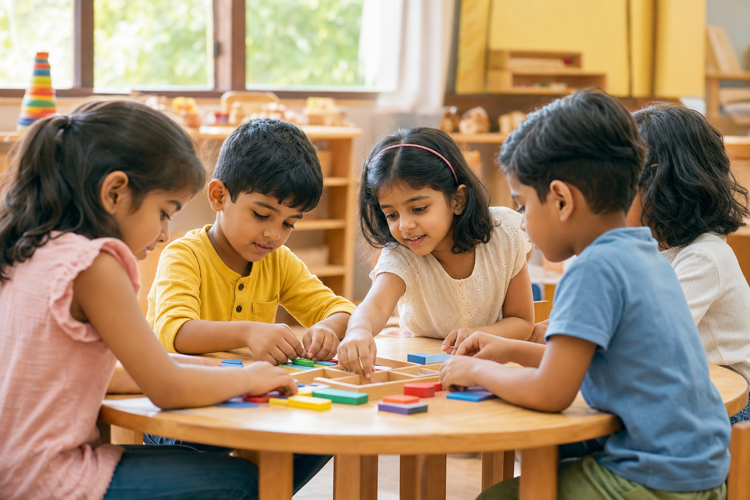 Senior KG program at Little Steps Preschool Chennai